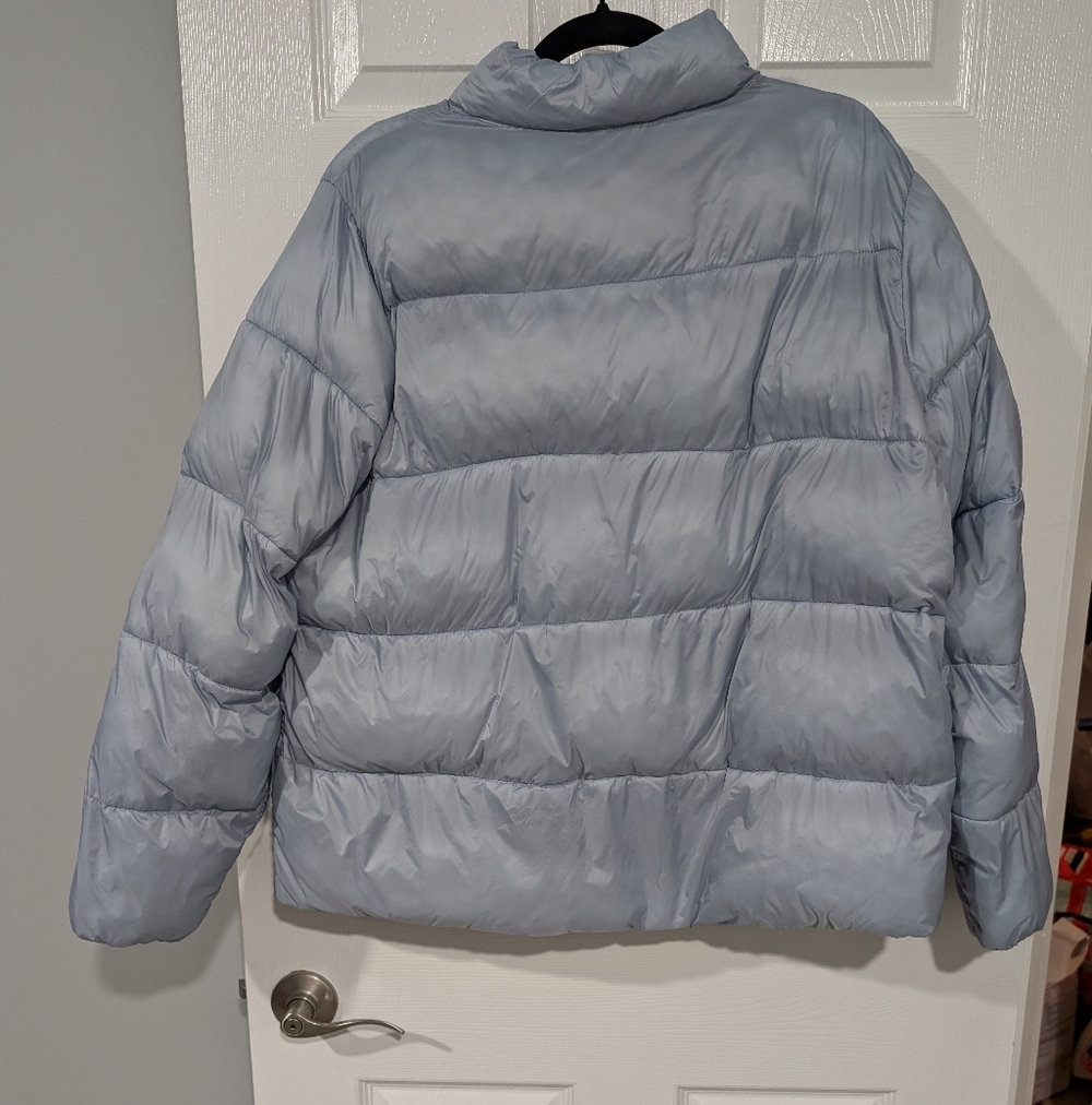 32 Degrees Heat Light Gray/Blue Puffer Jacket in Size XXL - Picture 7 of 15